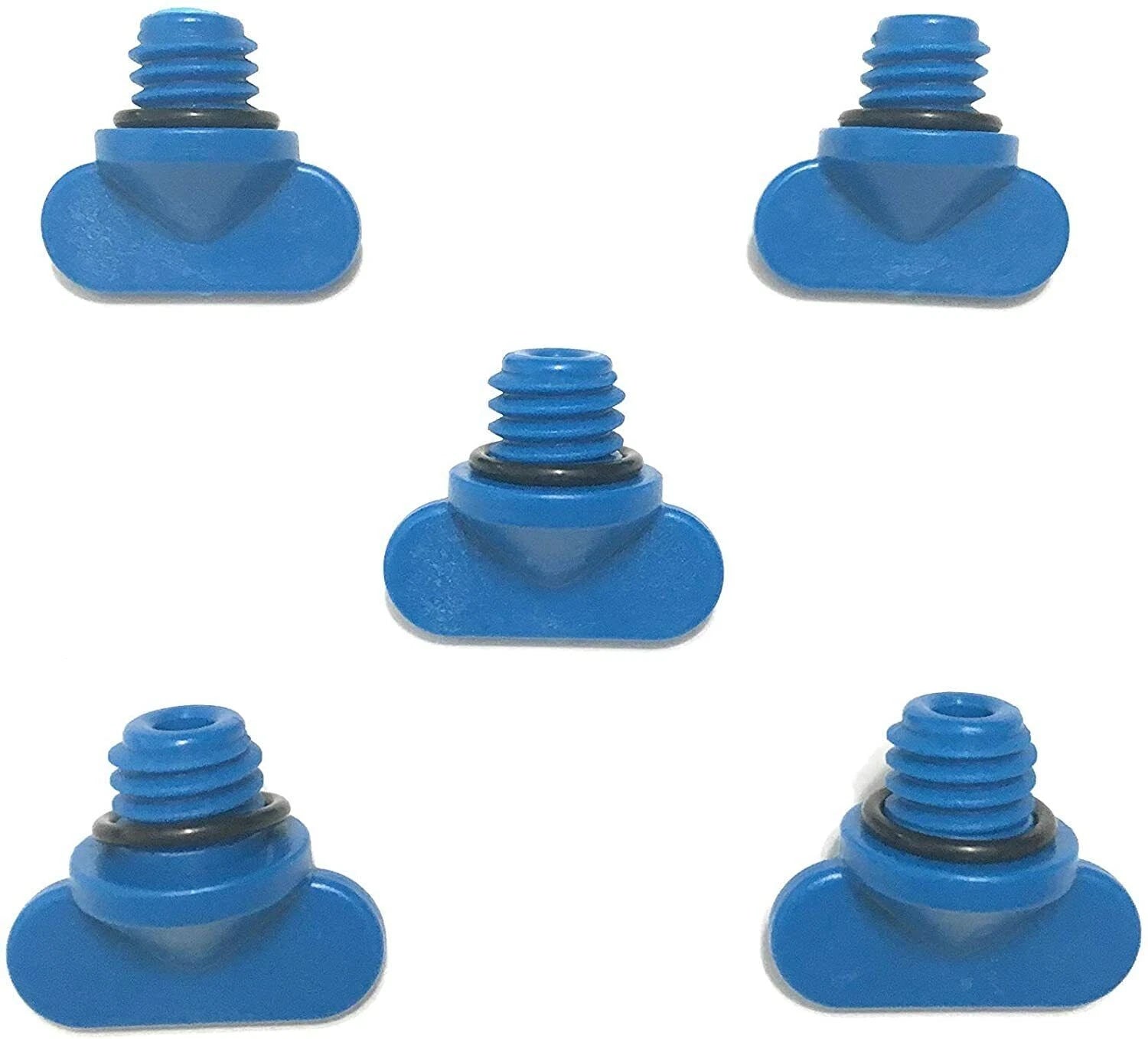 Set of 5 Blue Drain Plug Kit for Mercruiser (8M2000874, 22-806608A1)