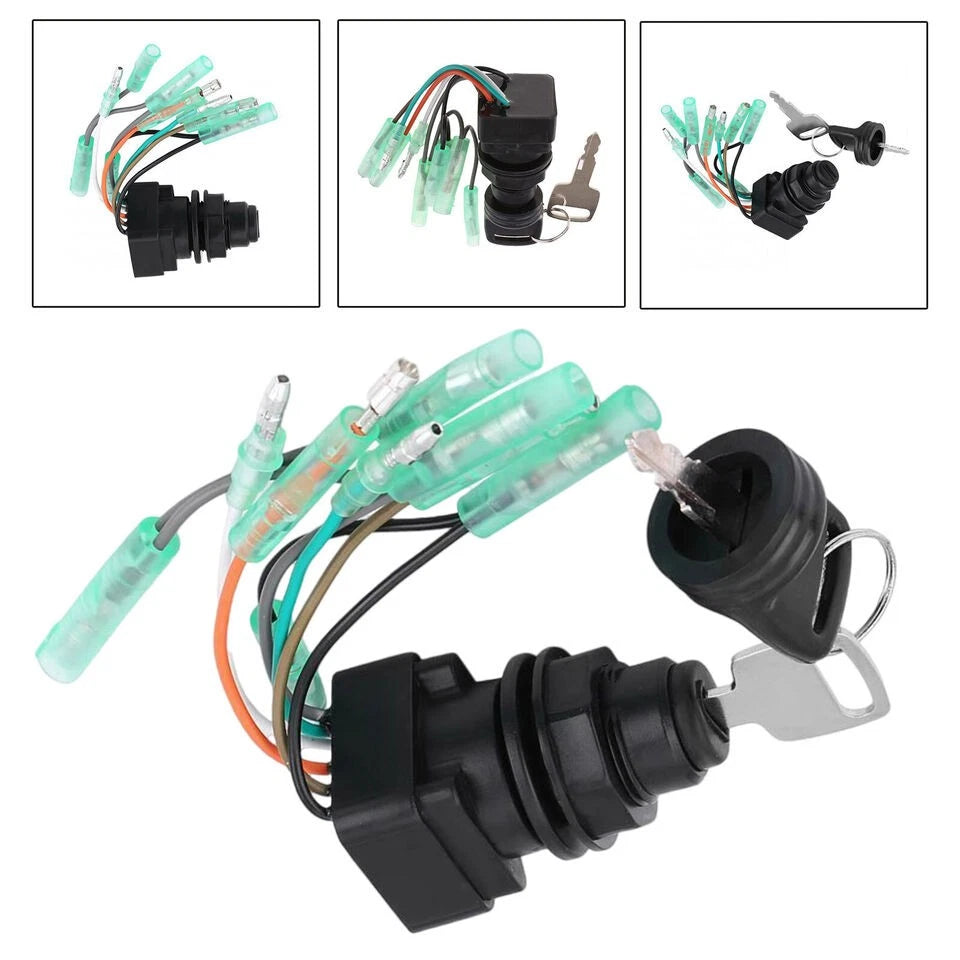 Set of 2 Ignition Key Switches for Suzuki 8-225HP, 15-140HP (37110-99E02)