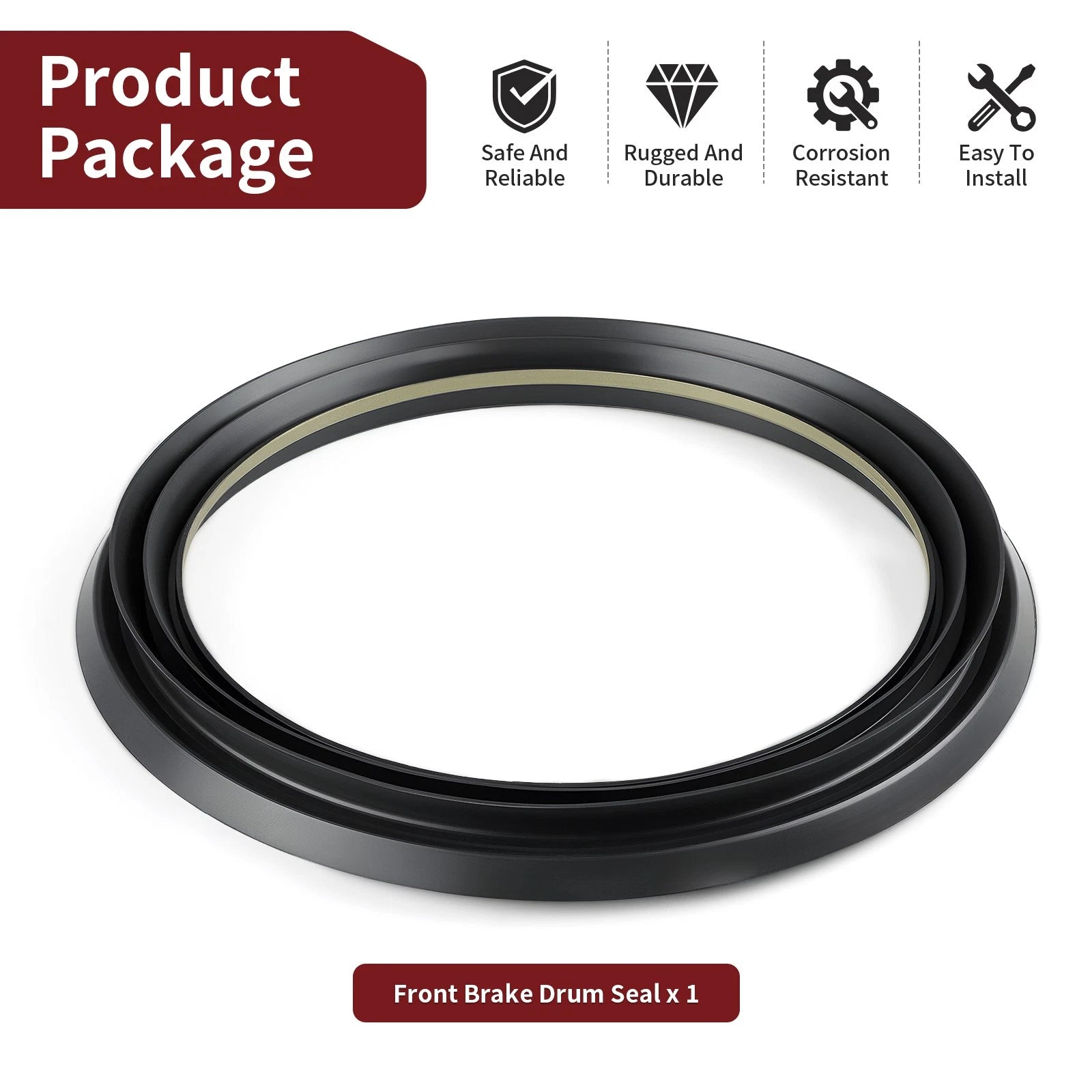 Front Brake Drum Dust Seal for Honda Foreman 450 400 (2002–2004)