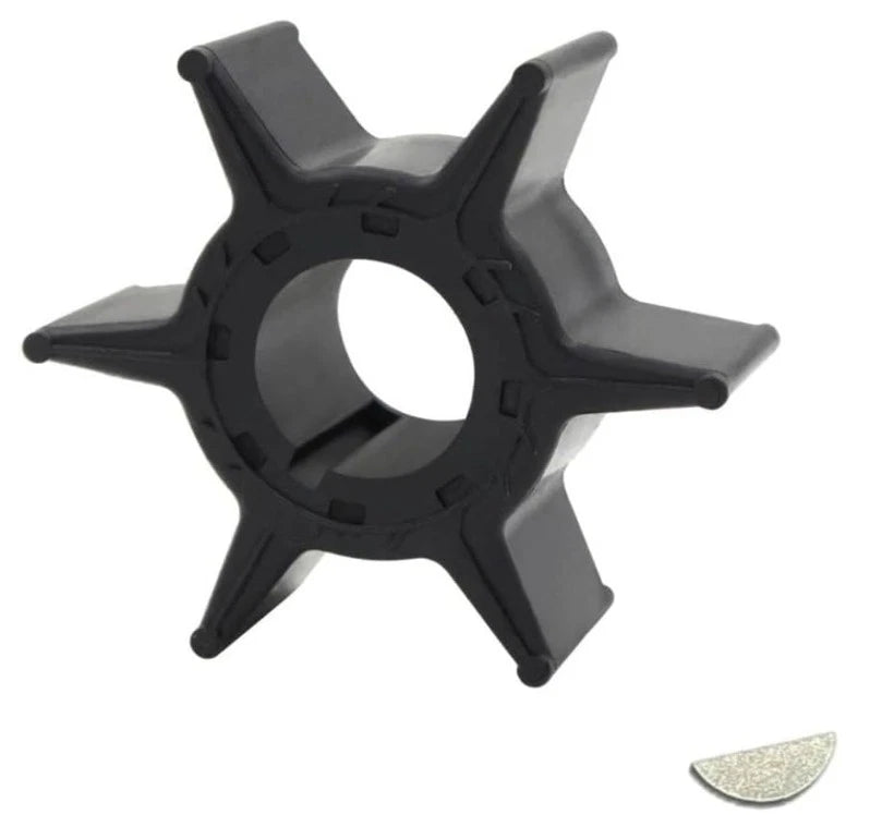 6H4-44352-00 Water Pump Impeller with Key for Yamaha 2 Stroke 25-30 HP (1990-2023)