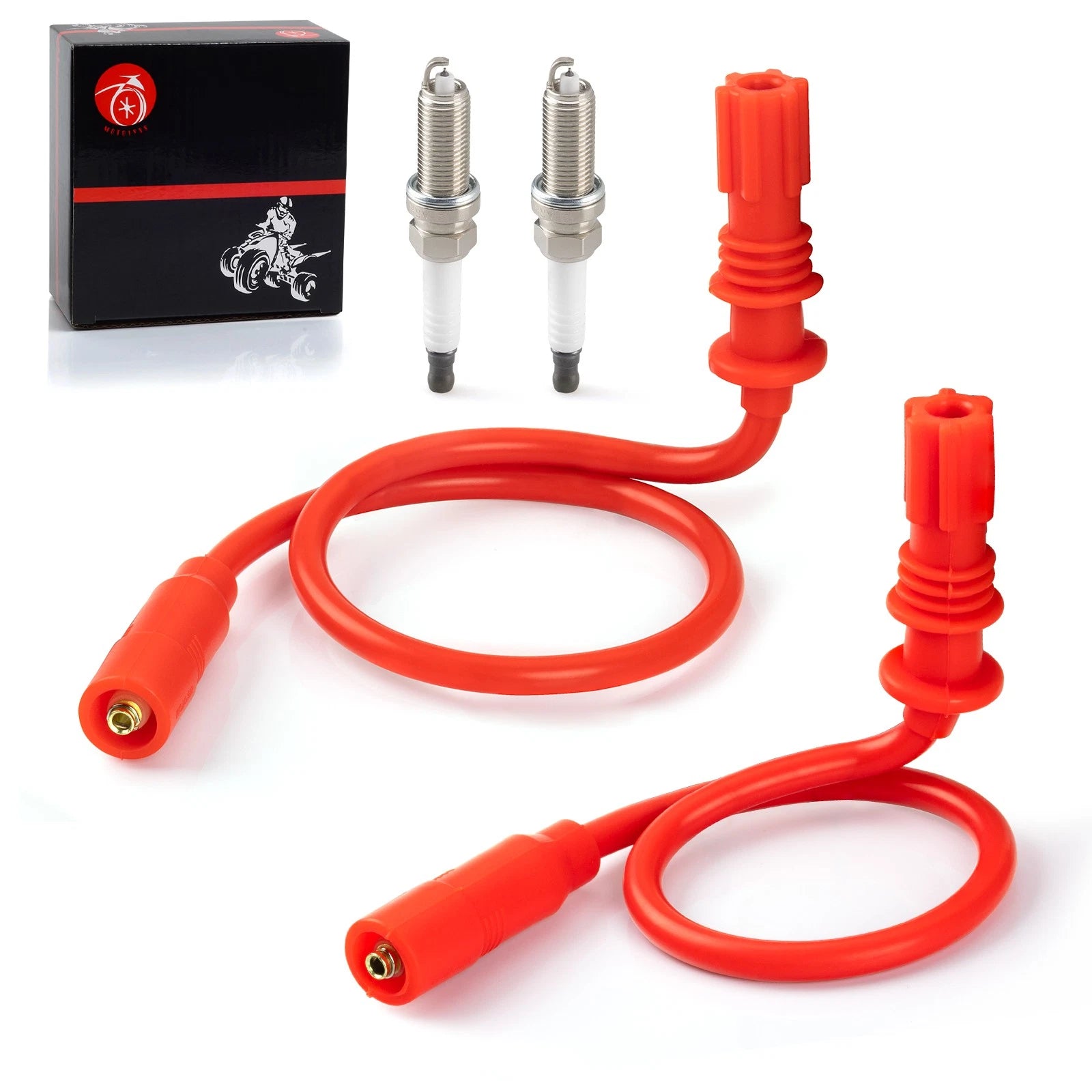 2 Spark Plug Wire & Cap for Polaris Sportsman 1000, Scrambler 1000 (2014–2024)