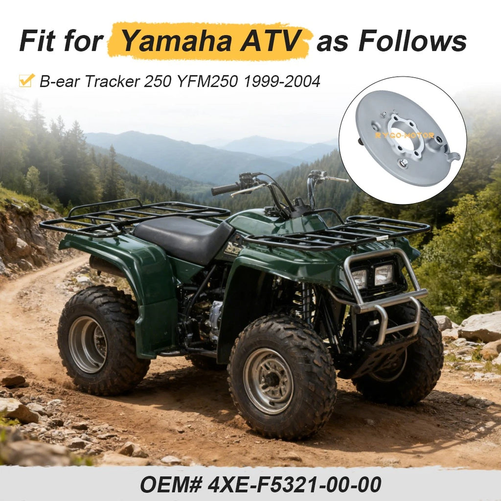 Rear Brake Drum Plate Panel for Yamaha Bear Tracker 250 YFM250X (1999–2004)