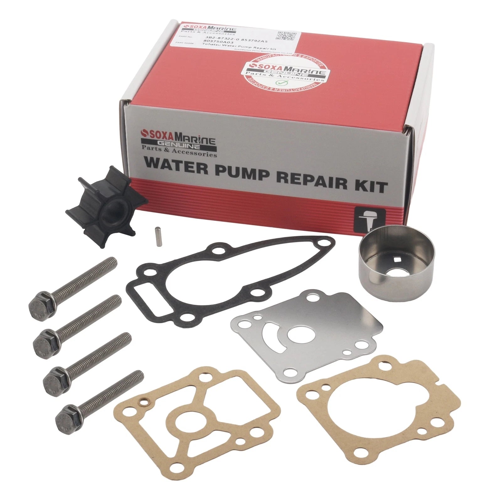 Water Pump Repair Service Kit 3B2-87322 for Nissan Tohatsu Outboard
