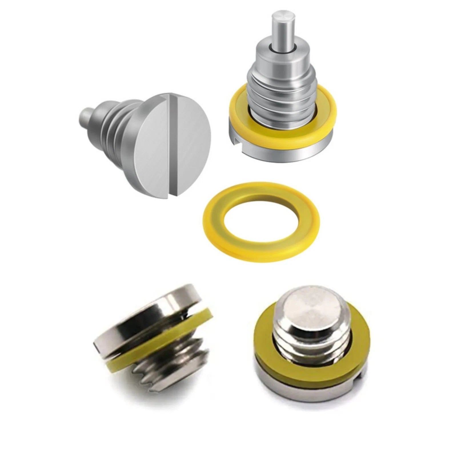 Set of 2 Lower Unit Drain Plugs for Mercruiser Alpha Outdrive (8M0058389, 10-79953Q04)