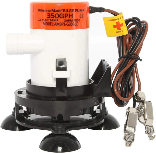 12V 350 GPH Livewell Aeration Pump for Boats (Adjustable Spray Head)