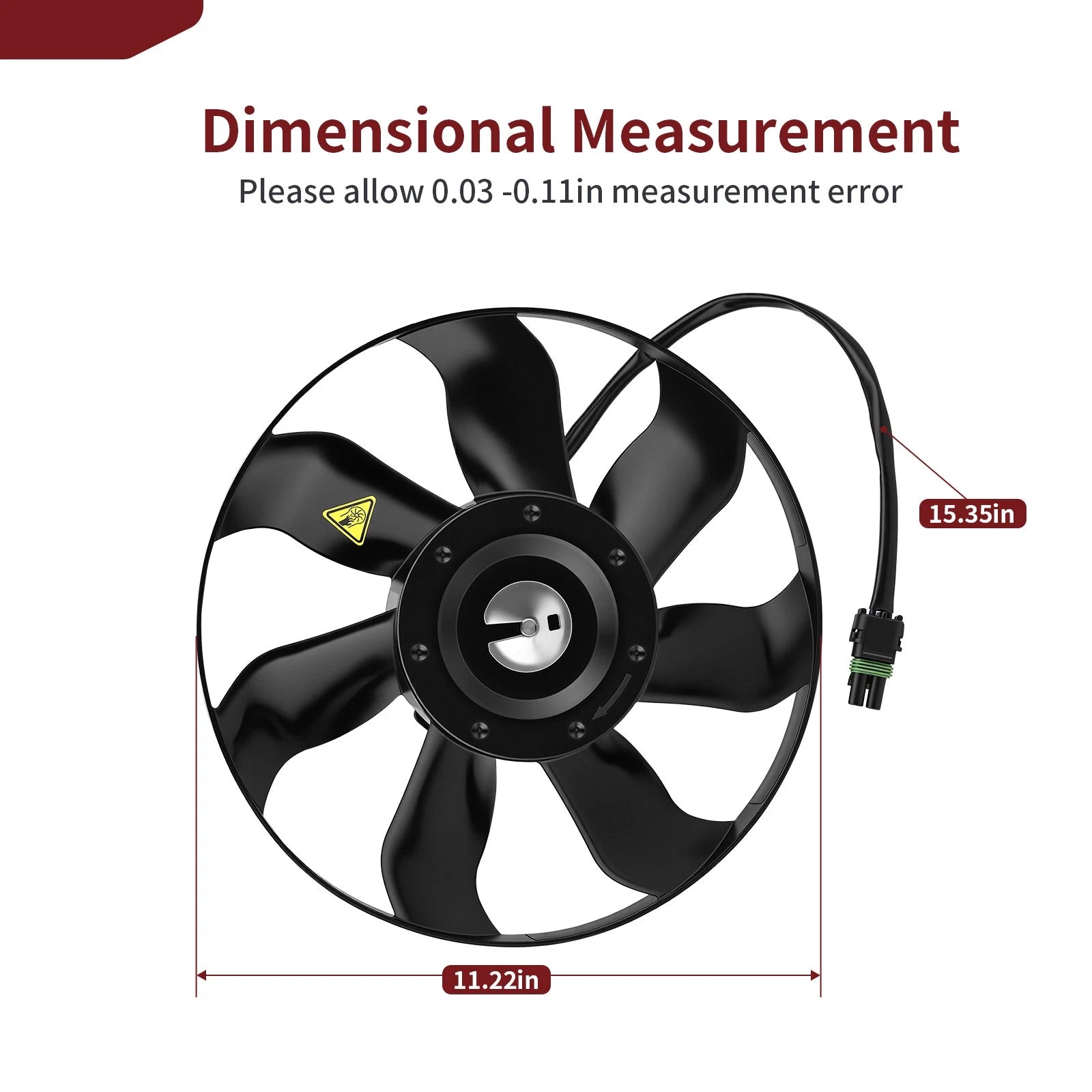 Radiator Cooling Fan w/ Bolts 709200564 for Can-Am Maverick Outlander (2013–2023)