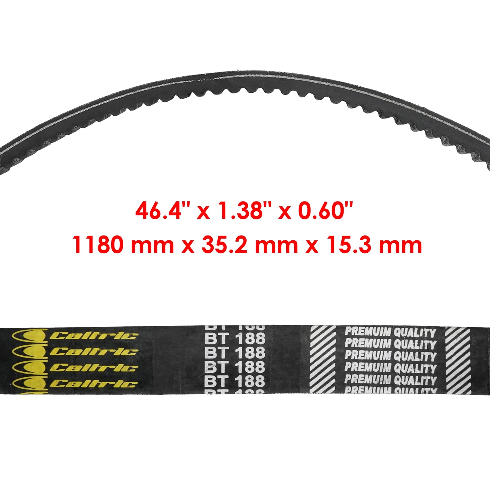 Caltric Drive Pulley Belt for Ski-Doo Expedition TUV V800 (2007–2008) 605348425