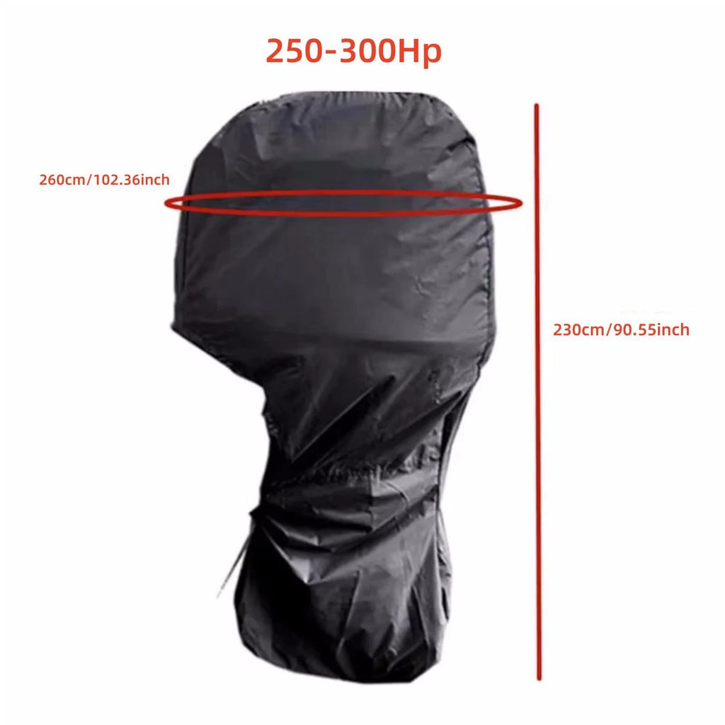 Heavy Duty Waterproof Outboard Motor Cover for 250-300 HP Boat