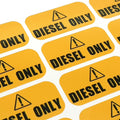 24x Diesel Only Sticker Decal for Truck Gas Tank Vinyl