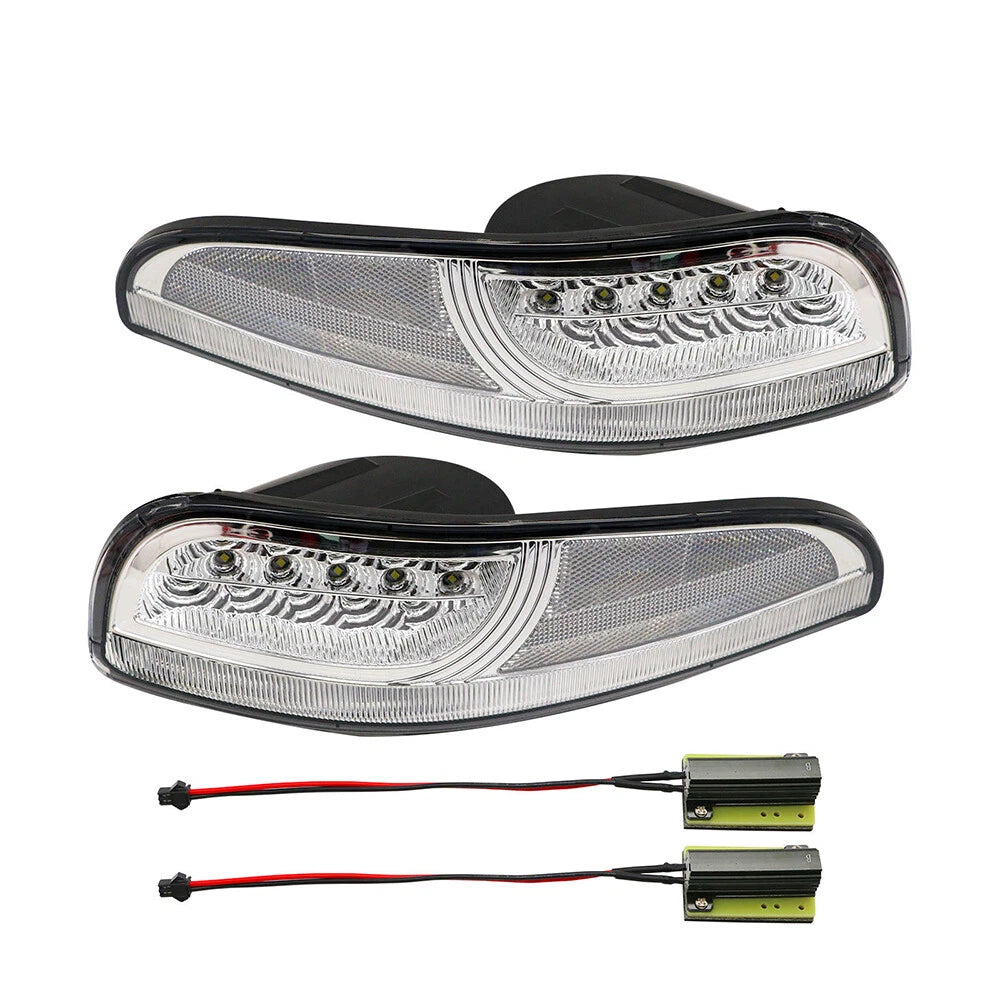 Turn Signal Lights for Chevy Corvette C5 (1997–2004) - Clear DRL Parking Light