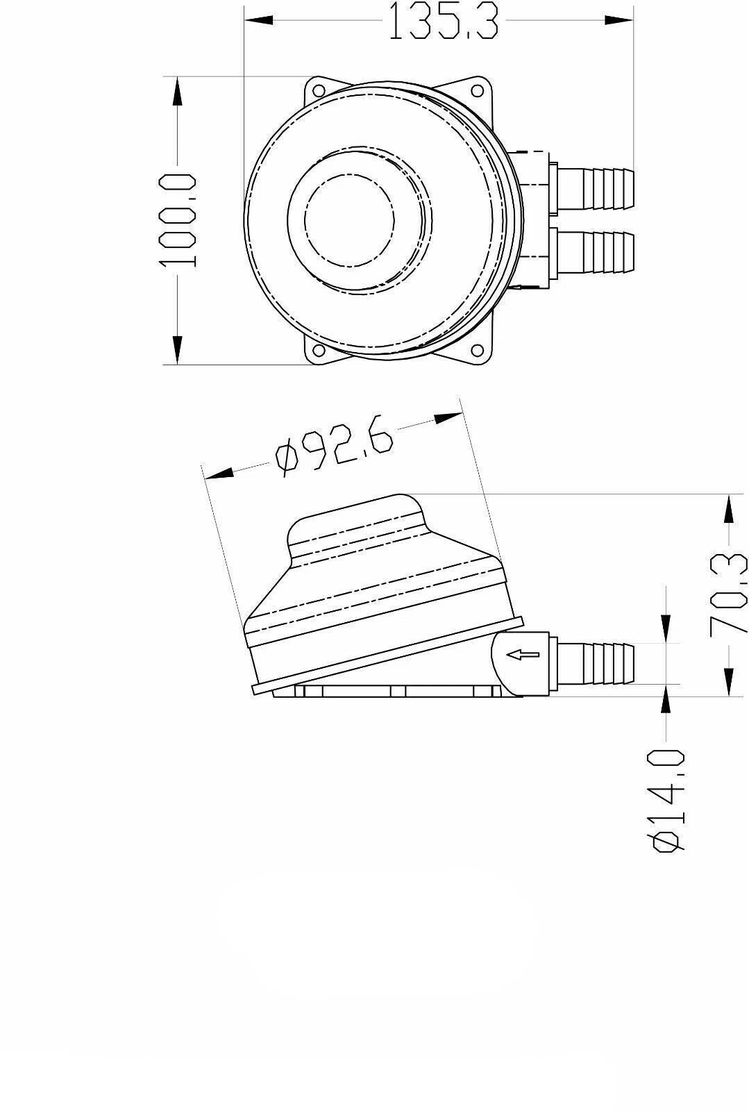 Fresh Water Foot Operated Pump for Caravan Motorhome Boat Camper