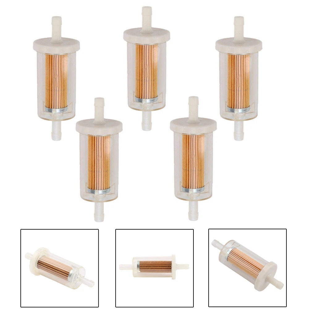 5pcs Inline Fuel Filter 1/4" for B & Stratton (695666, 5065, 14469B)