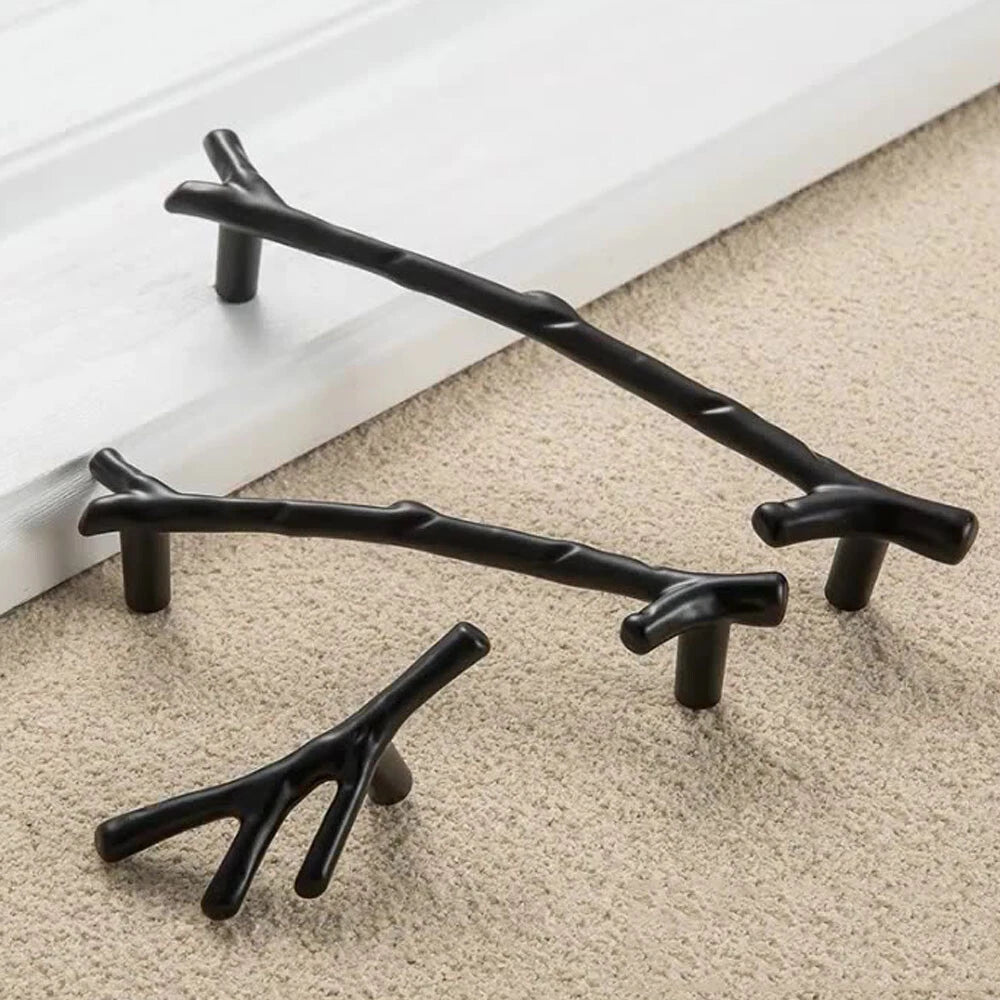 2Pcs Tree Branch Cabinet Pulls Drawer Knobs for Furniture