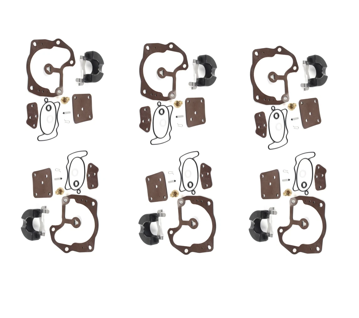6-Pack Carburetor Repair Kit for Johnson Evinrude V4 V6 V8 (439078 439079)