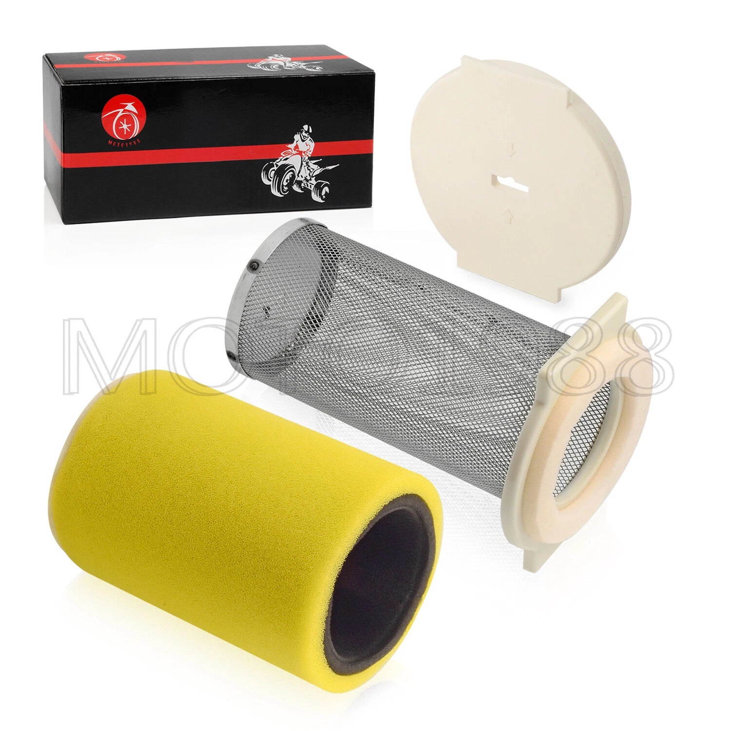 Air Filter & End Cap for Yamaha Kodiak 400 YFM400 YFM400FW (1993–1999)