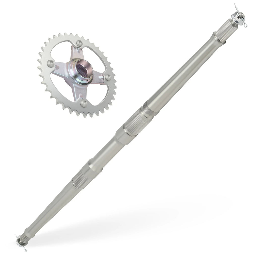 Rear Axle Shaft & Nut Pin & Sprocket & Hub for Yamaha YFZ450 (2004–2005)