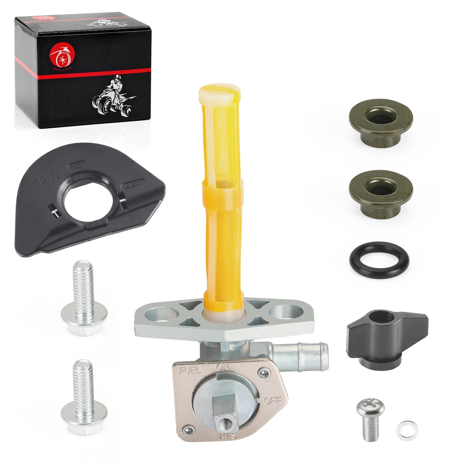 Fuel Valve Petcock & Mark Plate for Honda TRX450R TRX450ER (2004–2007)
