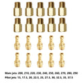 10x Carb Main Jet + 10x Pilot Jet Kit for Mikuni TM TMX VM VM22 (N/A)