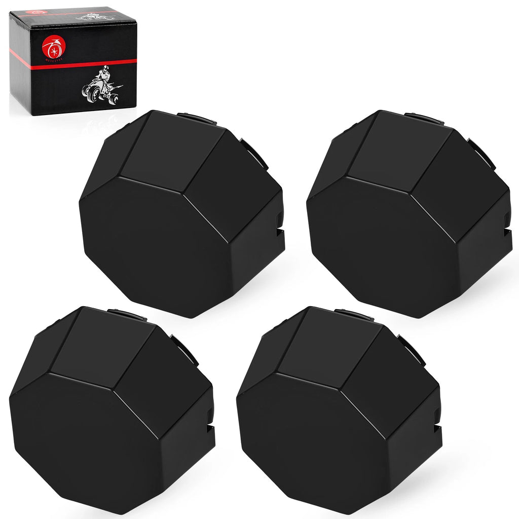 Set of 4 Matte Black Hub Cap Covers #5451374-458 for Polaris Sportsman 570 (2014–2023)