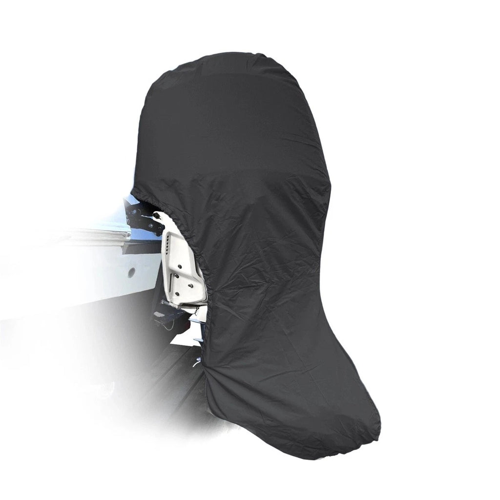 Boat Motor Cover for Outboard Engine (0-5 HP) - High Density Waterproof Black