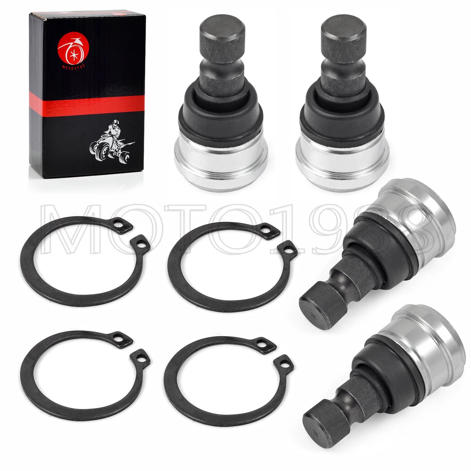 Set of 4 Upper Lower Front Ball Joints for Polaris RZR 570 800 900 S 900 4
