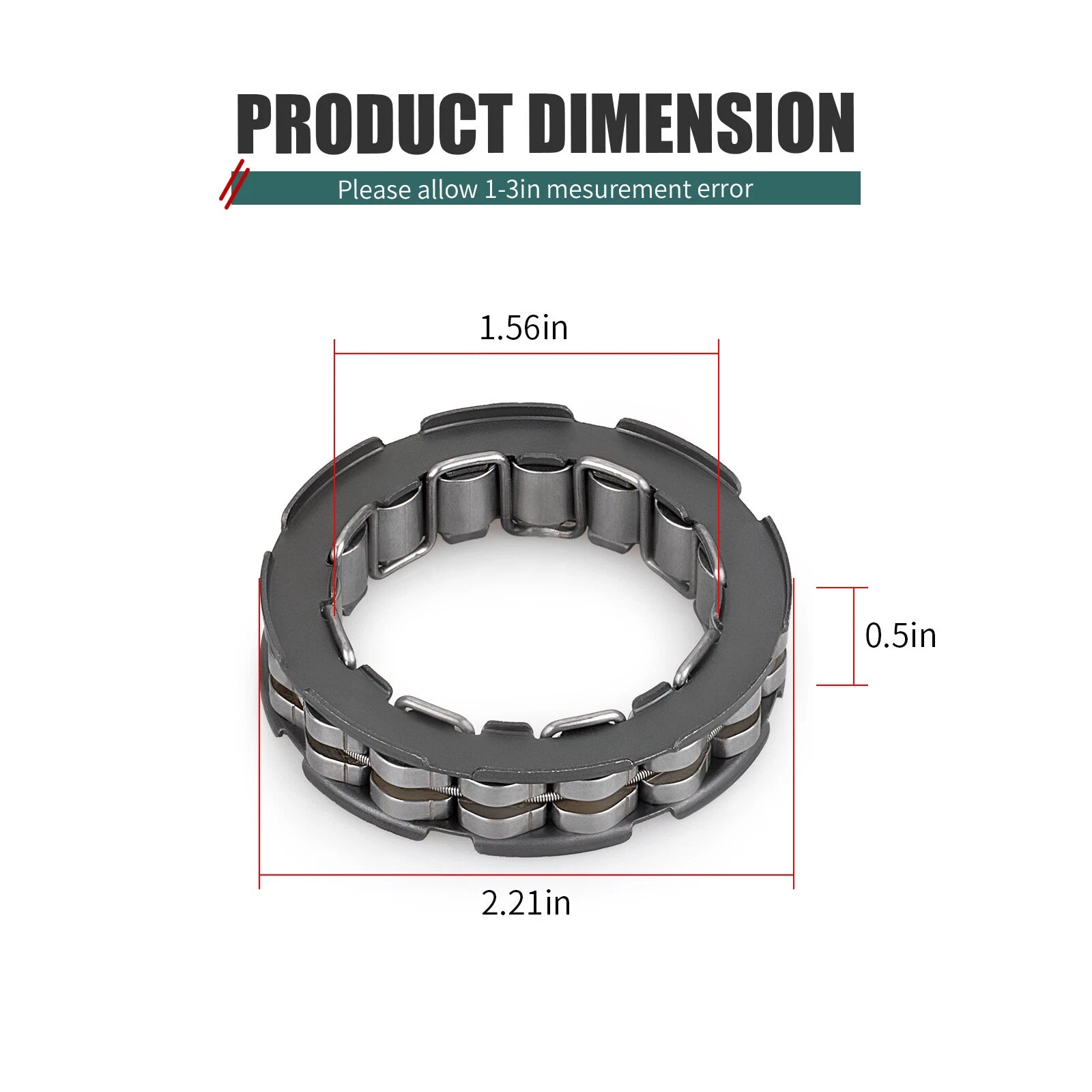 Clutch Hub One Way Bearing for Honda Rancher 400 TRX400FA TRX400FGA (2004–2007)