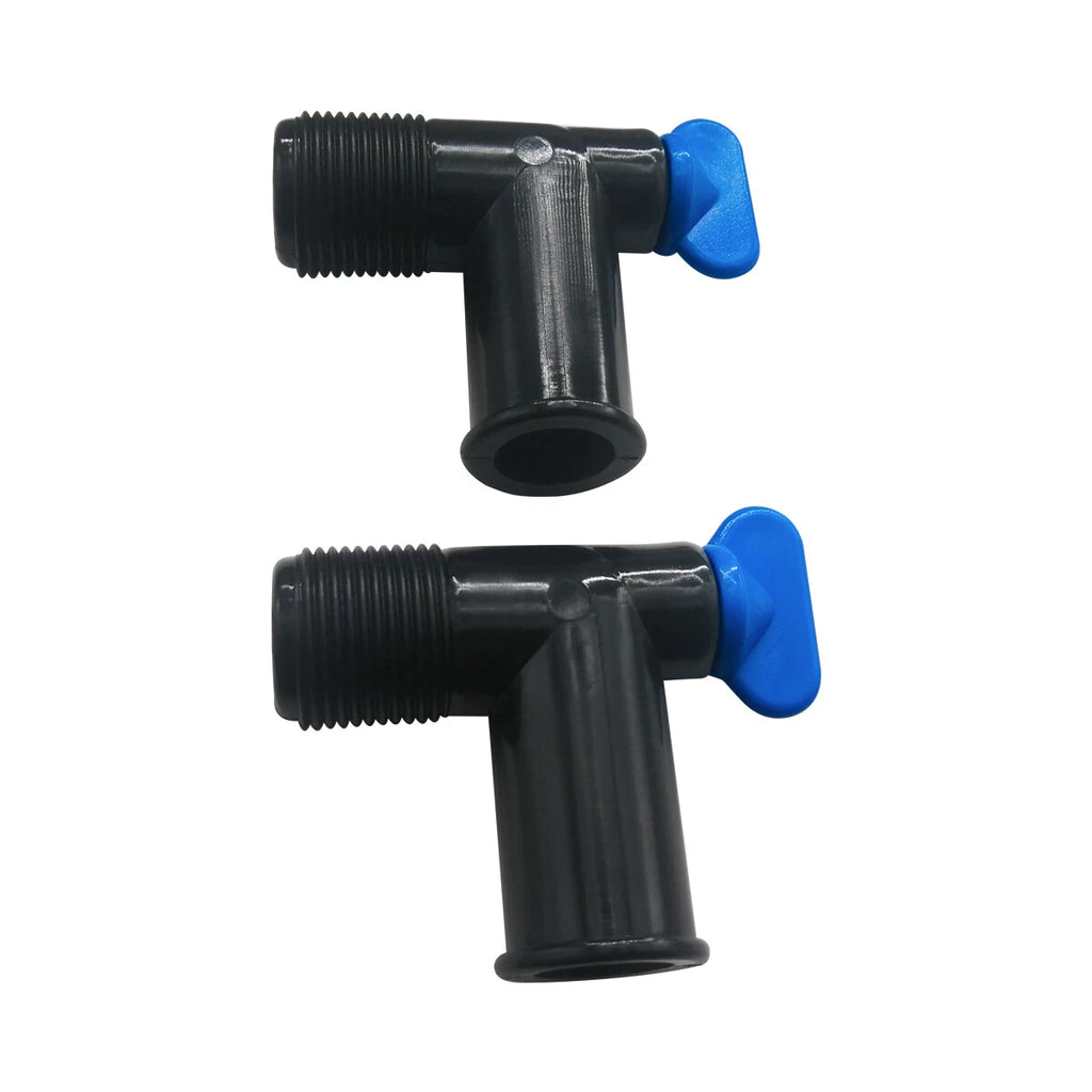 Pair of Exhaust Manifold 90 Degree Fitting Drain Plug Elbow for MerCruiser (N/A)