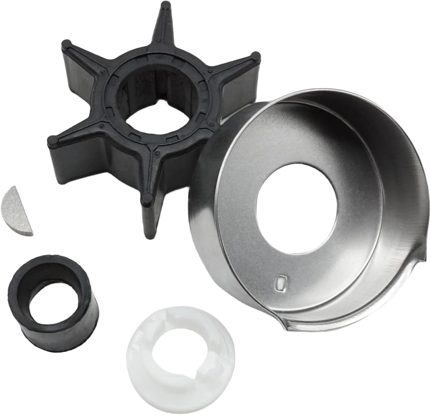 Water Pump Impeller Repair Kit for Yamaha 40HP/50/60HP Outboard (63D-W0078-01-00)
