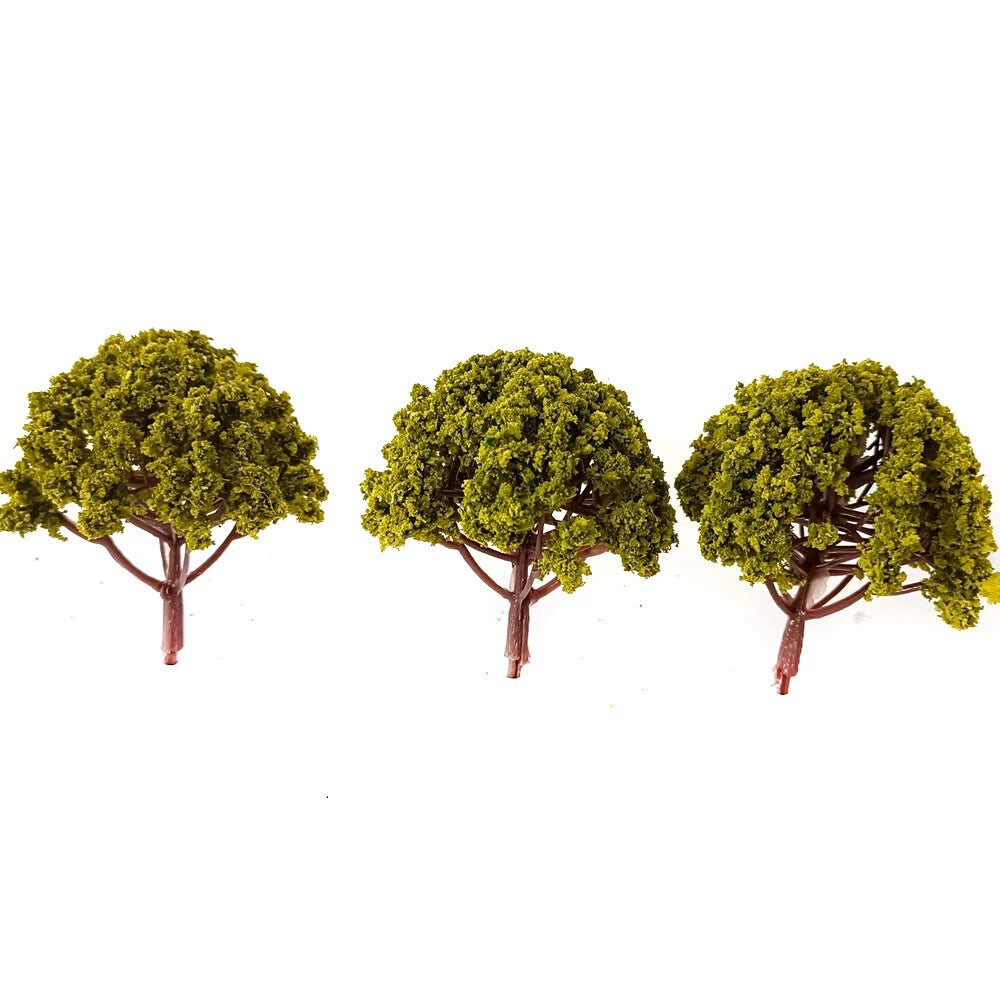 12pcs Model Tree Scenery for Wargame Sand Table Railway