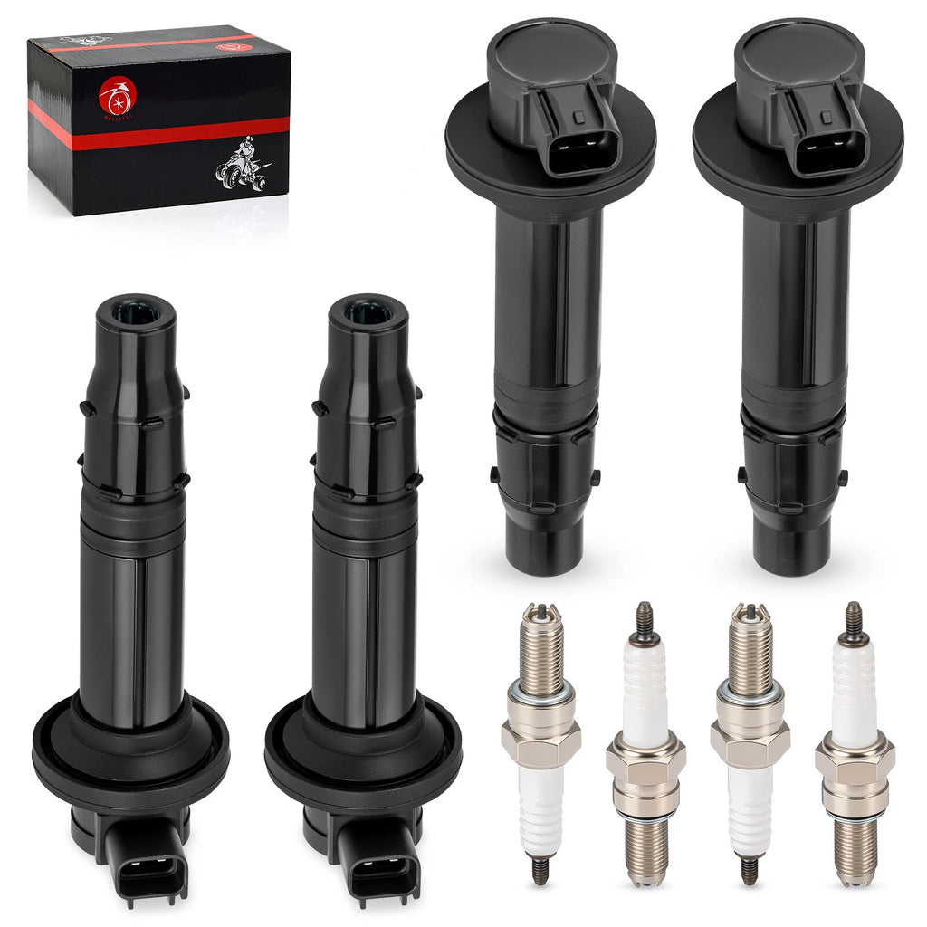 Set of 4 Ignition Coils & Spark Plugs for Yamaha YZF-R6 (1999–2002) 5EB-82310-00-00