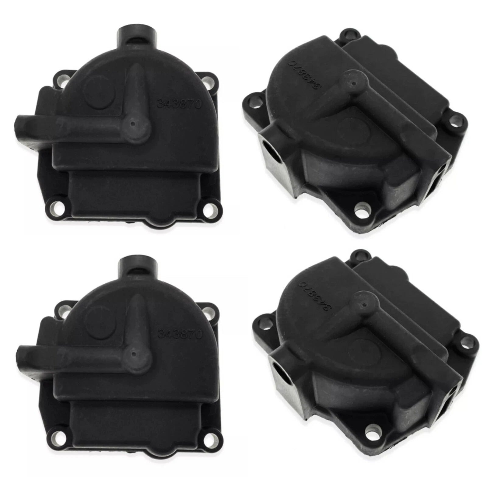 Set of 4 Carburetor Bowls for Johnson Evinrude 90-105 HP (433000, 766418)