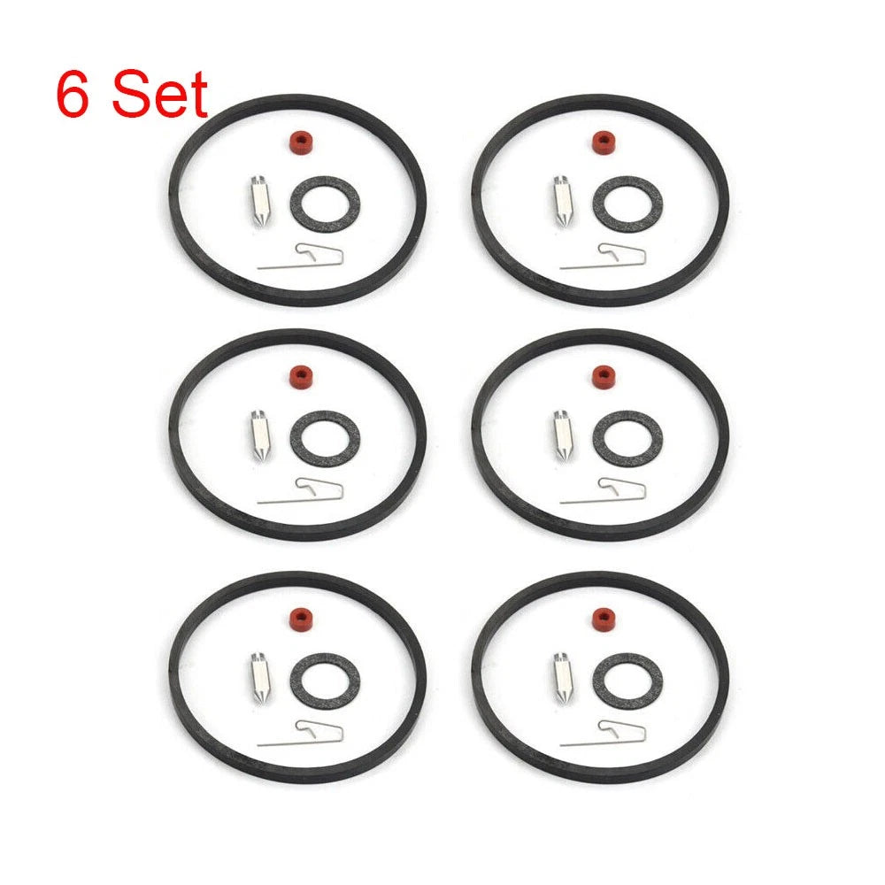 Set of 6 Carburetor Needle Seat Kit for Tecumseh V40 V50 V60 (631021, 631021A, 621021B)