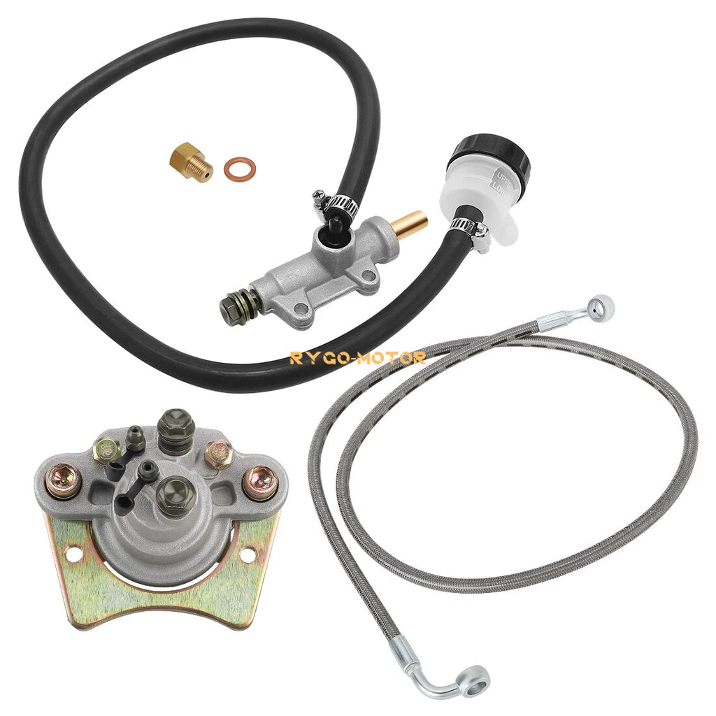 Rear Brake Caliper & Master Cylinder & Line Set for Polaris Trail Blazer (1999–2006)