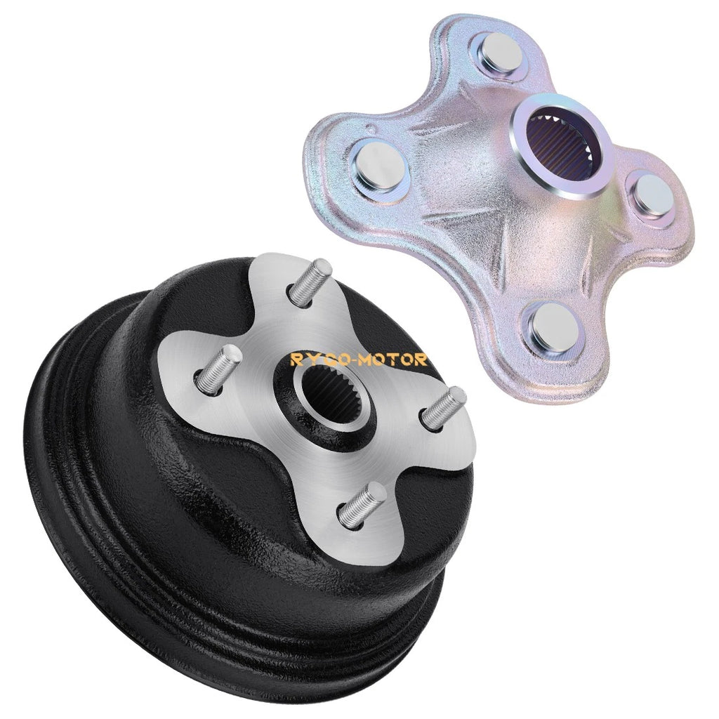 Rear Brake Drum & Wheel Hub Kit for Yamaha Kodiak 400 4x4 (1993–1999)