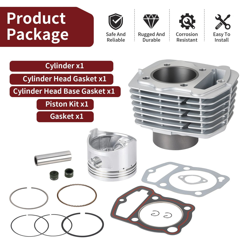 Cylinder Piston Gasket Kit for Honda XL200R XR200 XR200R (63mm STD)