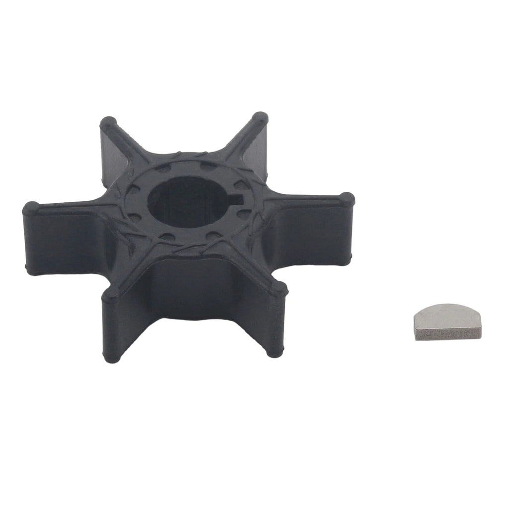 Water Pump Impeller & Key for Yamaha 9.9 15 HP Outboard (63V-44352-00)