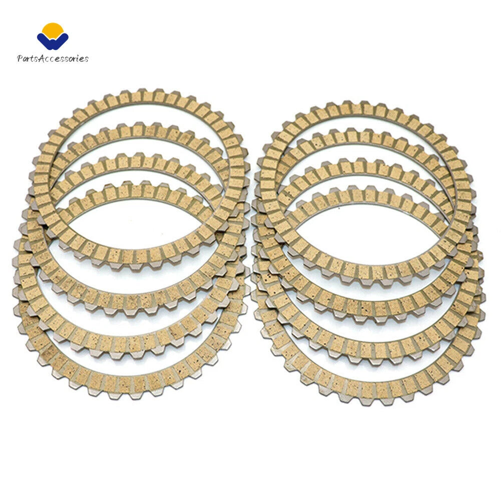 8 Pcs Clutch Friction Plates for Harley Sportster XL883 XL1200 XLH1200 (–)