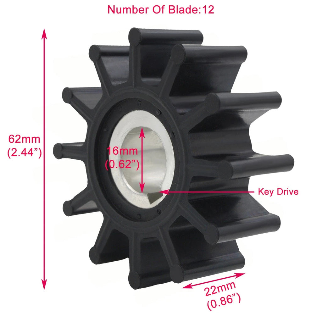 Flexible Impeller Kit for Sherwood G905 G906 G907 G908 G910P G11 (09000K)
