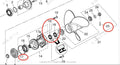 Lower Gearcase Seal Kit for Tohatsu MFS40A MFS50A MFS60A MD30B2 MD50B2 (3F3602230)