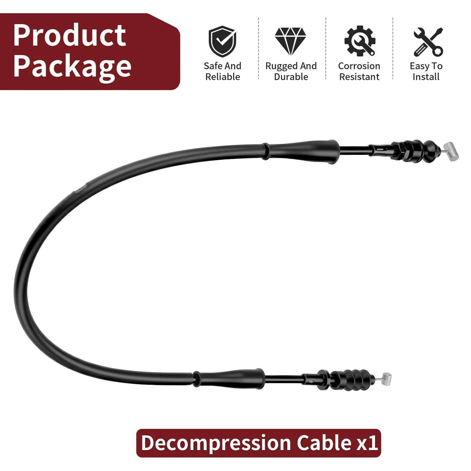 Decompression Cable for Honda FourTrax Foreman 350 TRX350D (1987) 28291-HA7-671
