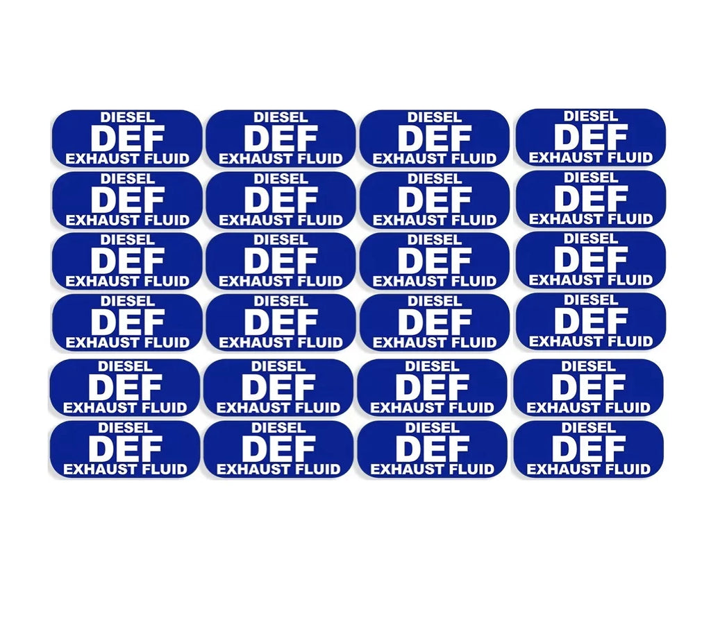 24Pcs DEF Diesel Exhaust Fluid Sticker Decal for All Vehicles