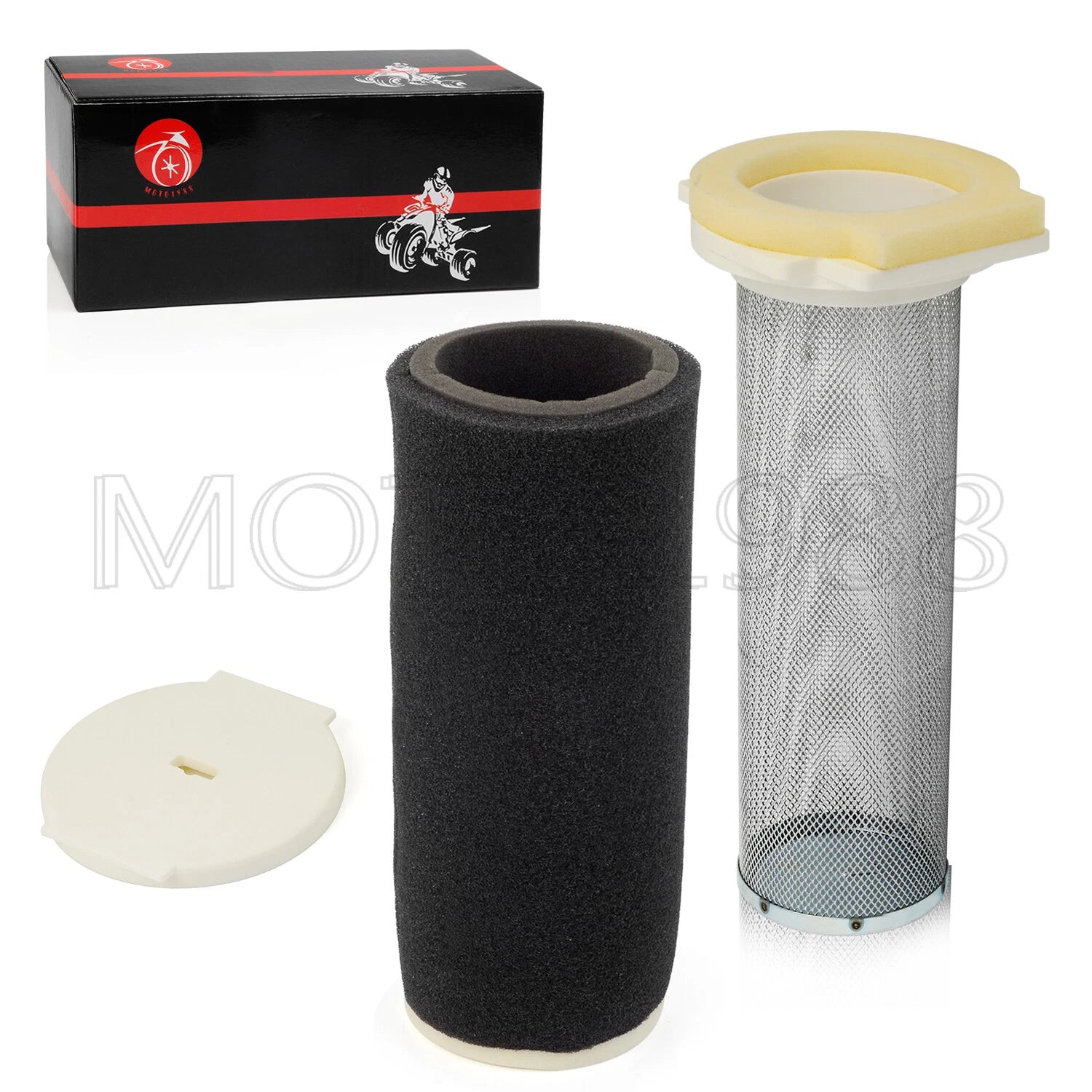 Air Filter & Cage Guide & End Cap Kit for Yamaha YFM350R YFM350X YFM600 (1991–1999)