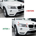 Carbon Look Headlight Eye Lids Covers for BMW X3 F25 (2011–2013)