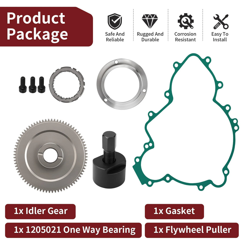 One Way Starter Clutch Idler Gear Kit for Polaris Ranger Crew XP 1000 (2017–2018)