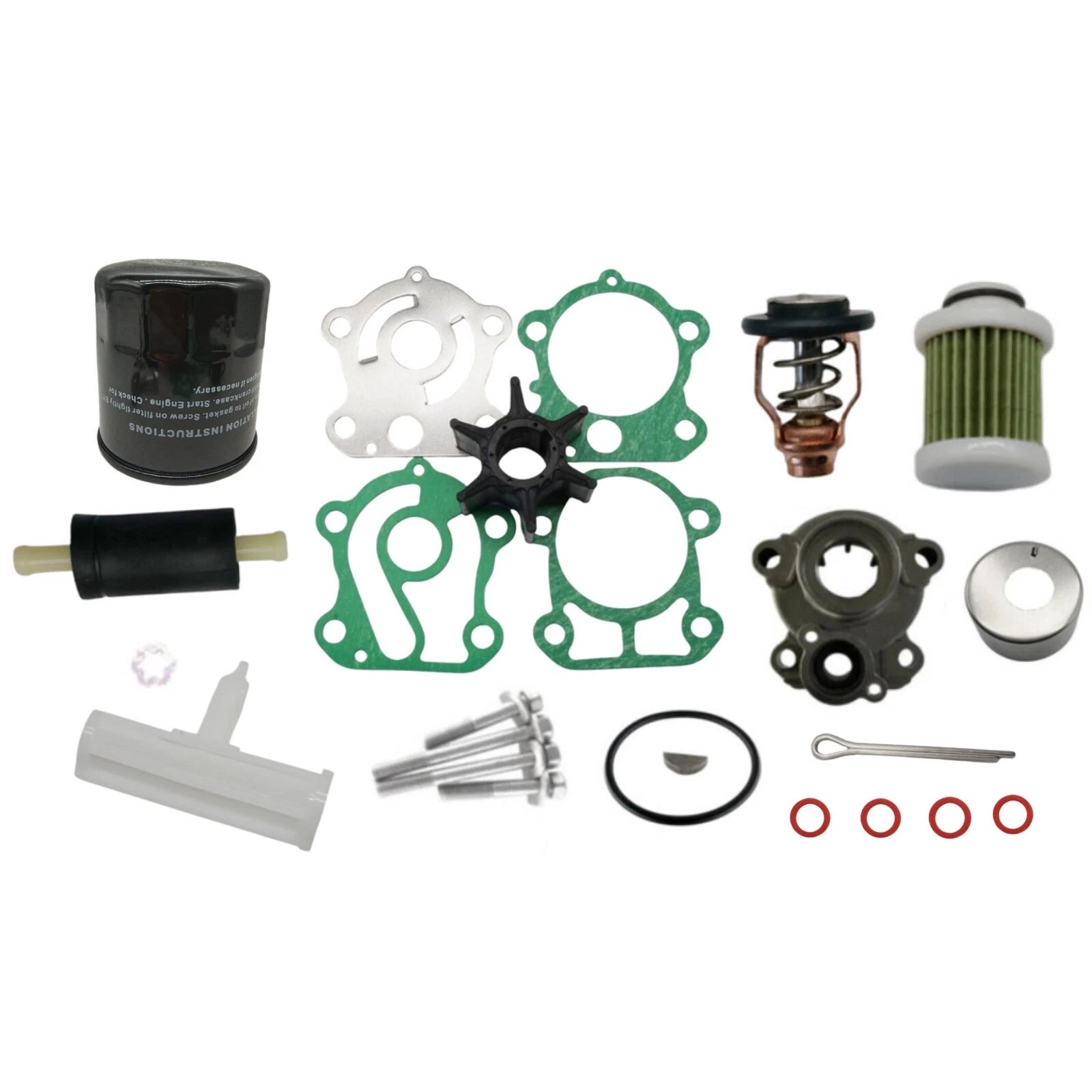 Outboard Maintenance Kit for Yamaha 4-Stroke 100HP F100D (Thermostat, Filter)