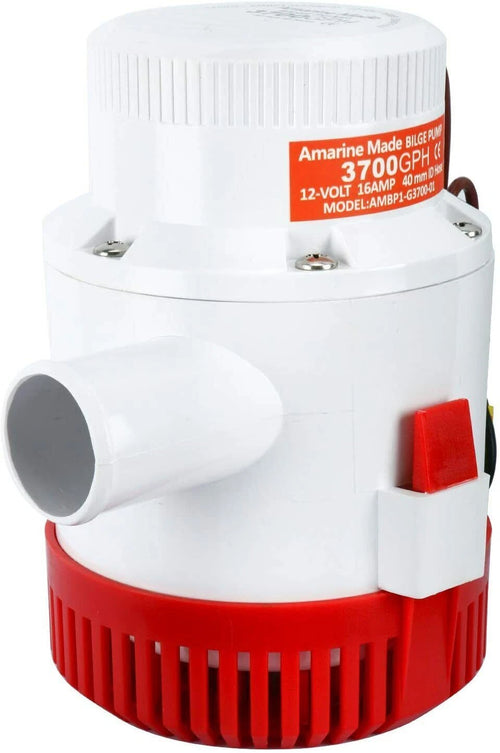 12V 3700 GPH Electric Submersible Bilge Pump for Marine Plumbing