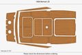 EVA Pad Foam Teak Deck Flooring Mat for Bertram 25 (1969)
