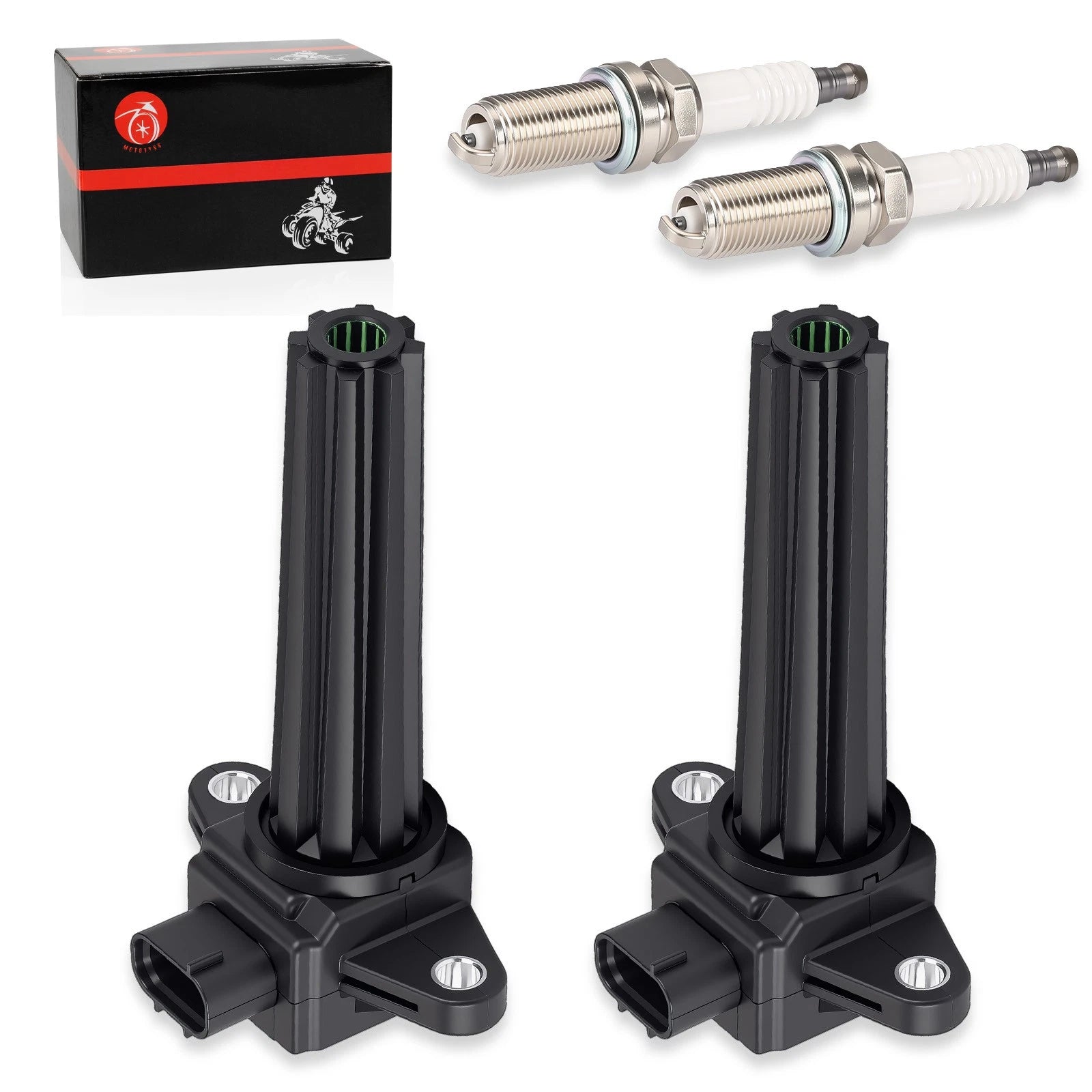 Set of 2 Ignition Stick Coils for Yamaha 115-250 HP Outboard (6P2-82310-01-00, H6T11271A)