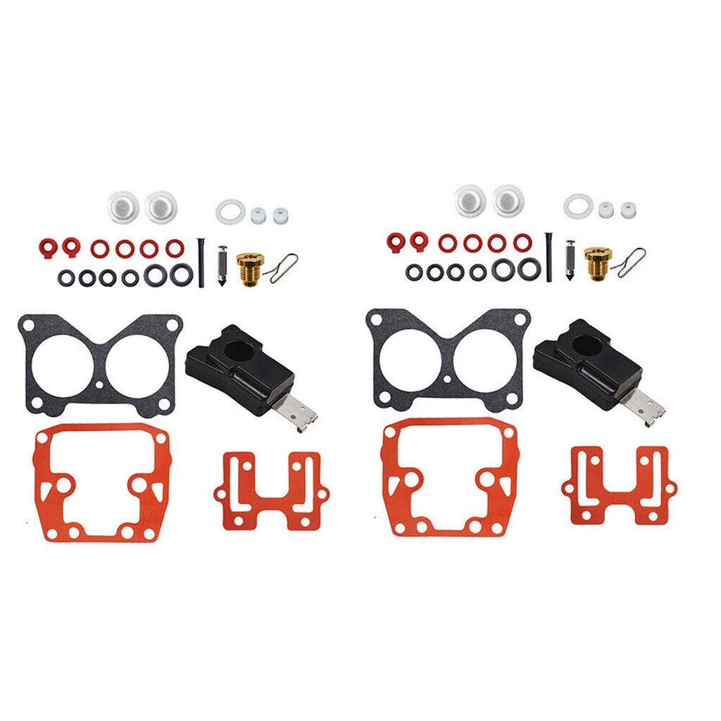 2Pcs Carburetor Rebuild Kit for Johnson Evinrude (398526, 439076, 435443)