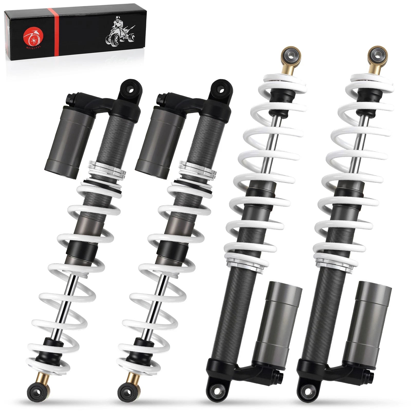 Set of 2 Front & Rear Air Shock Absorbers for Polaris RZR S 800 EFI (2009–2012)